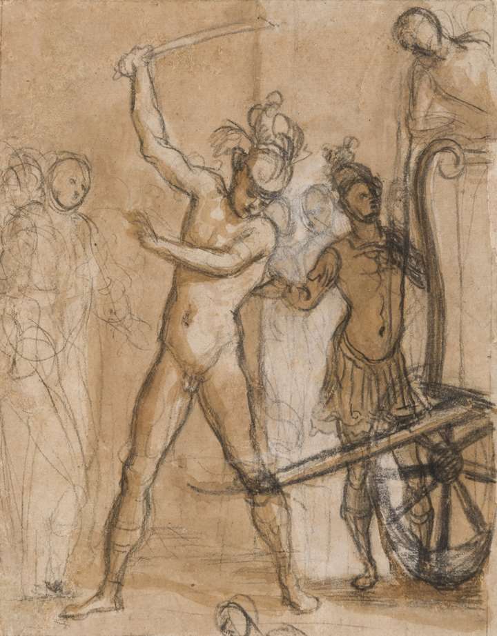 Alexander the Great Cutting the Gordian Knot